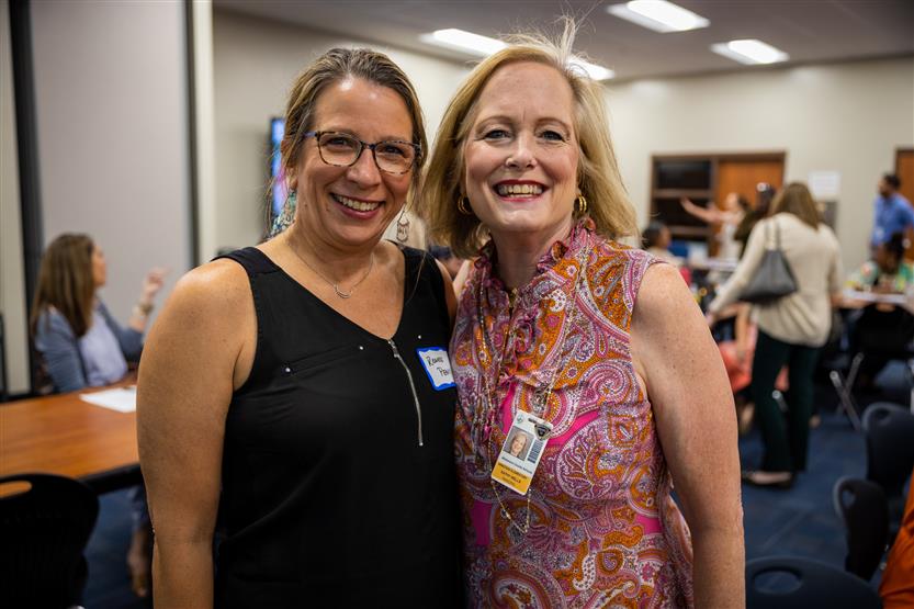 A PTO president and a school principal